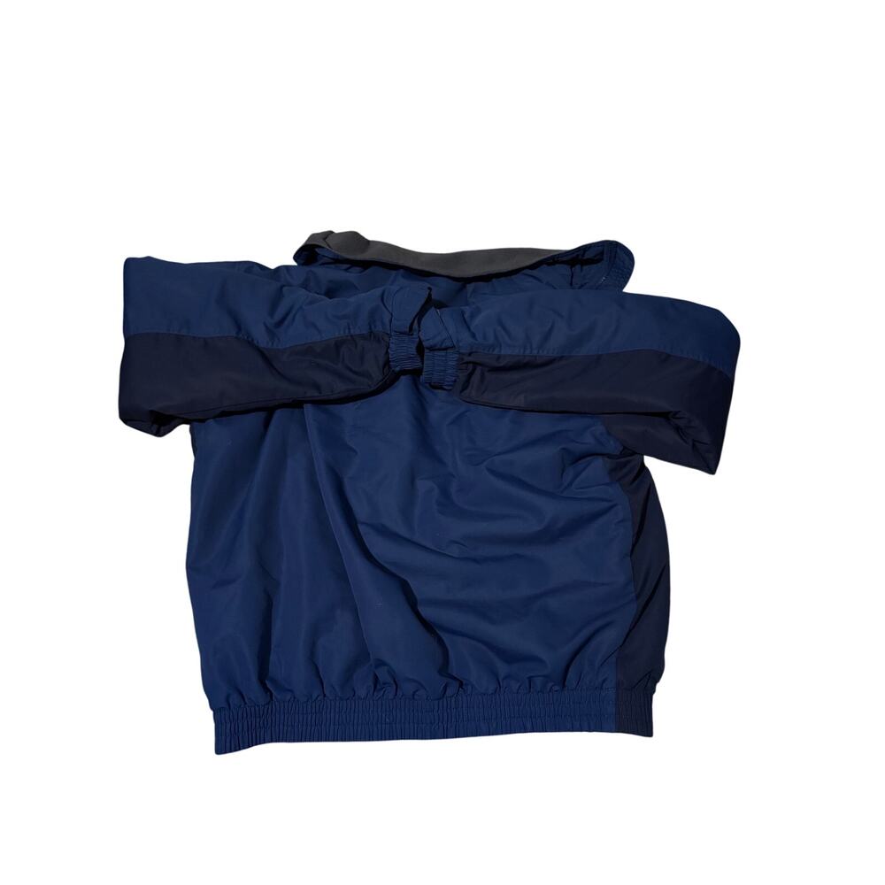 Cabela's Men's Size M Navy Blue Colorblock Fleece Lined Windbreaker Jacket